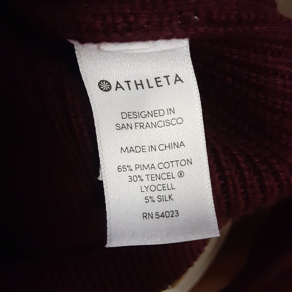 Athleta Maroon/Burgundy Long Sleeve Sweater - Picture 6 of 12